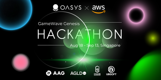 Oasys、AWSとシンガポールにてハッカソンを開催。UbisoftやAdventure Gold DAOがスポンサーに参加。