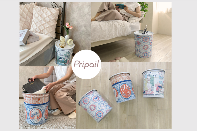 インテリアとして使えるペール缶「Pripail」からシリーズ第2弾のニシイズミユカコラボデザインが登場