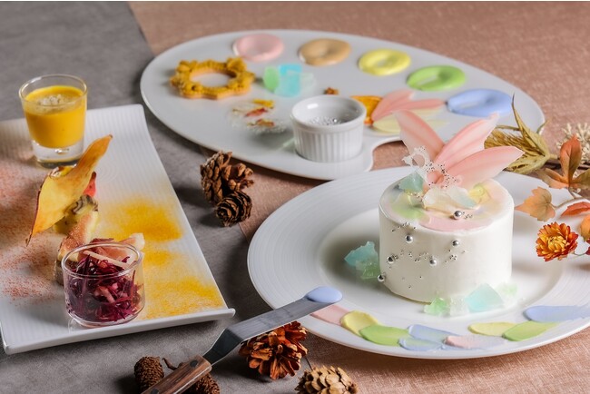 【京都】芸術の秋を堪能！真っ白なホールケーキに自身の感性で描くオリジナルスイーツ『パレットアート アフタヌーンティー』期間限定販売