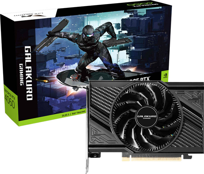 GeForce RTX 4060搭載＆横幅157mmのコンパクトなグラフィックボードが玄人志向のゲーミングブランドGALAKURO GAMINGより発売