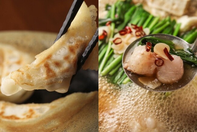 【過去イチ暑い残暑予報に徹底抗戦!!九州が誇る2大スタミナ料理が食べ放題!!】「鉄板餃子＆もつ鍋 食べ放題 1,980円」登場！