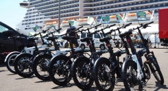 【豪華クルーズ｜オプショナルツアーレポート】電動アシスト自転車 ERWAY A01 と A02、チャータークルーズの寄港地観光に提供