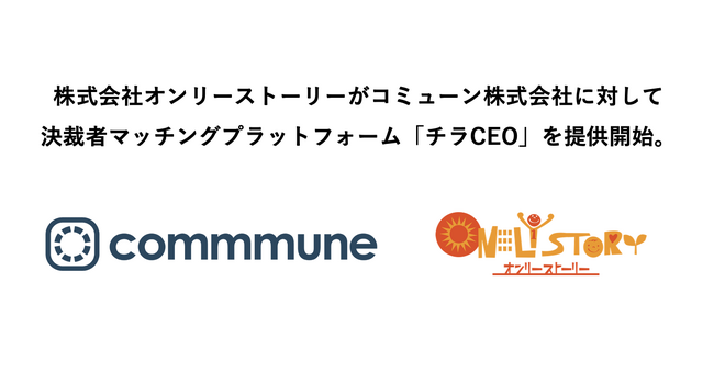 コミューン株式会社に対して、決裁者マッチングプラットフォーム「チラCEO」を提供開始