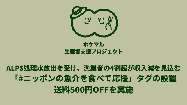 ALPS処理水の放出を受けて、ポケットマルシェが全国の漁業者にアンケートを実施　4割超の漁業者が「処理水の海洋放出に伴い、売上が減少／減少見込み」と回答