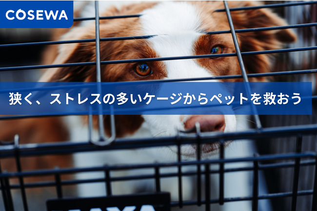 Cosewa、「狭く、ストレスの多いケージからペットを救う」クラウドファンディングを開始！