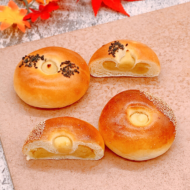 【新発売】数量限定！ブランデーで風味付けしたマロン餡使用「酒種 マロン」 “紅はるか芋”の蜜漬けやペーストを使用「酒種 紅はるか」が登場！木村屋直営店にて2023年9月1日発売