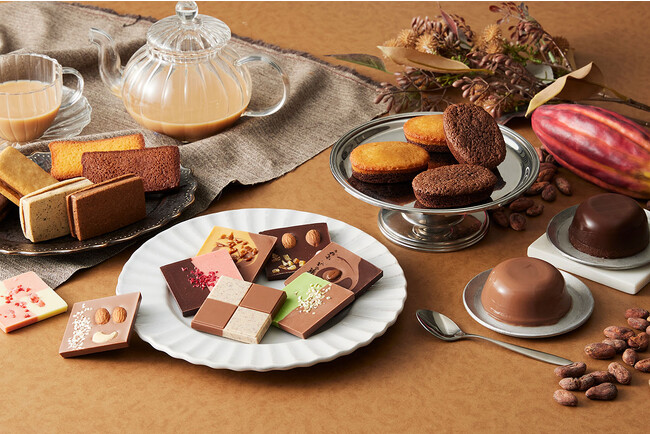 ベルギー産クーベルチュールを使用したショコラの味わいを楽しむ秋冬限定の新作スイーツが東京・白金の洋菓子ブランド「ラ・メゾン白金」に順次登場！さつまいもや栗など秋の味覚を楽しむ限定BOXも。