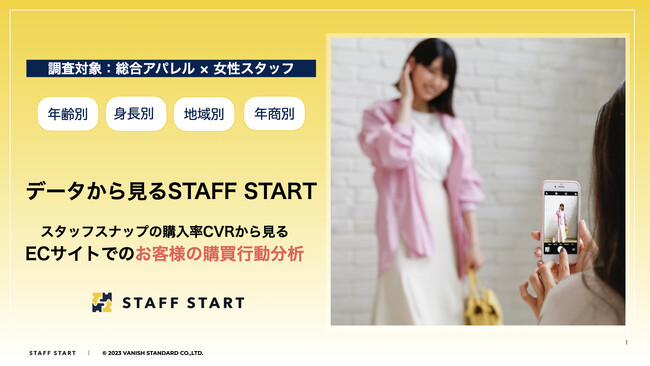STAFF STARTがオンライン接客データを公開　第一弾は投稿スタッフの属性によるCVRの違いを調査