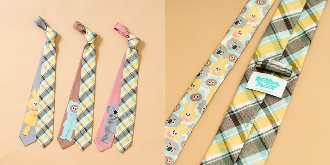 ネクタイブランド「giraffe」と夢眠ねむプロデュース「たぬきゅんフレンズ」がコラボレーション。 2023年9月8日(金) からコラボネクタイを受注予約販売。