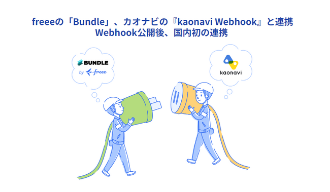 BUNDLE by freee、カオナビの『kaonavi Webhook』に国内初の対応