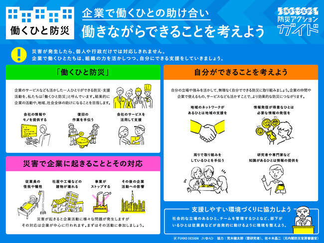 TBWA HAKUHODOと専門家の有志が制作！関東大震災から100年の節目に、企業で働くひとの助け合いをまとめた「防災アクションガイド」第13弾を公開