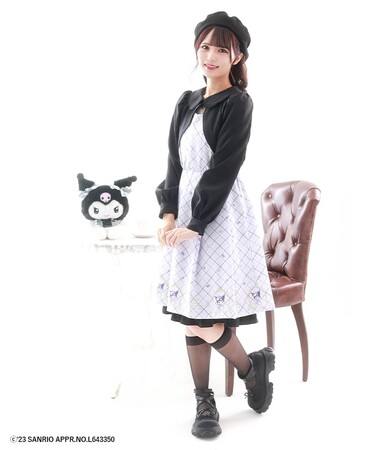 【Kuromi × POETIQUE】主役は私(ハート) とびきり可愛くおめかしして、 とっておきのティータイムを楽しんじゃお♪ そんな夢のコラボが実現(ハート)