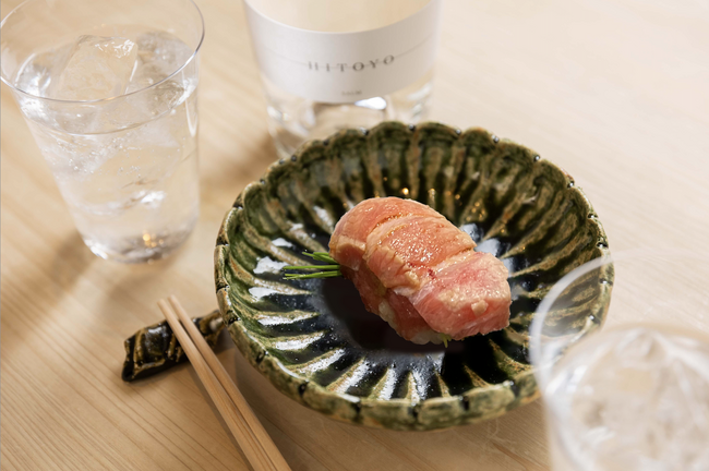 【期間限定】秘蔵焼酎HITOYO、本格江戸前鮨