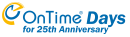 OnTime Days for 25th Anniversary　ロゴ