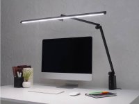 約80cmのワイドセードで広範囲を明るく照らす「ワイドLEDデスクライト」が9月上旬に発売！