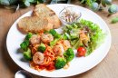 海老とブロッコリーのトマトクリーム生パスタ 海老とブロッコリーのトマトクリーム生パスタ