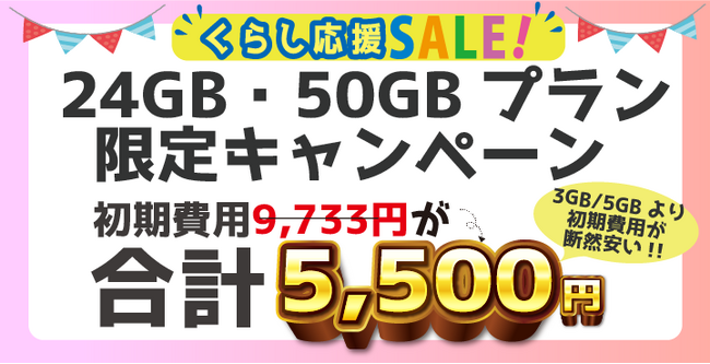 審査なしSIM「あなたのモバイル」スマホセット販売開始　かけ放題付き24GB・50GB事務手数料0円キャンペーン実施