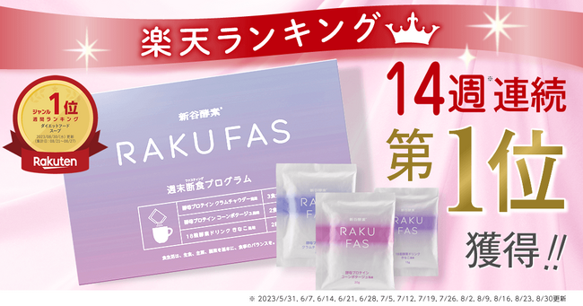 【新谷酵素 新商品】楽天ランキング１位連続獲得更新中！週末らくらくファスティング「RAKUFAS」好評発売中！