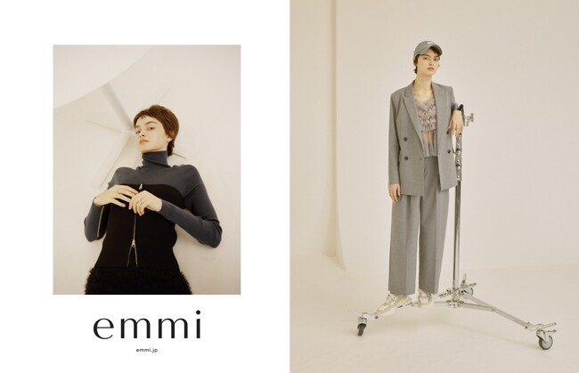 【UGG for emmi】人気のZIPスニーカーを別注。存在感のあるボリュームソールのモデルをベージュトーンのレイヤードでカラーリング。