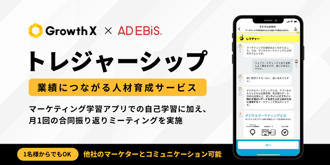 イルグルム、グロースＸと業務提携を開始。アドエビスユーザー向けに業績につながる協奏型マーケティング人材育成サービスを提供
