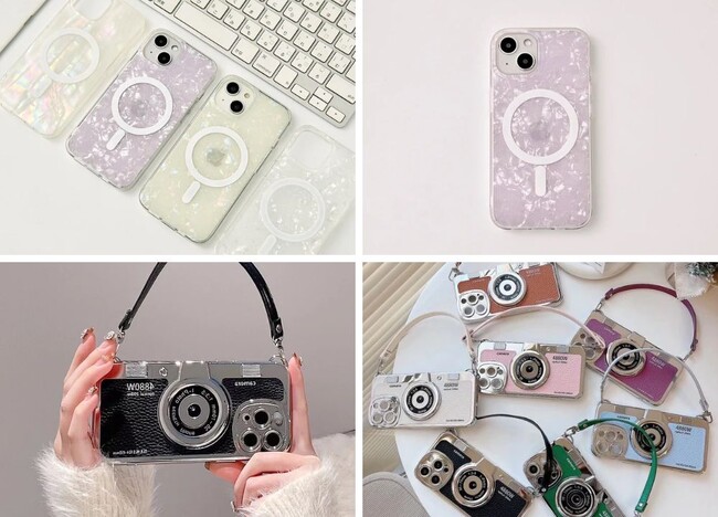 レトロ感のあるカメラデザインが可愛いiPhoneケースなどを新発売！