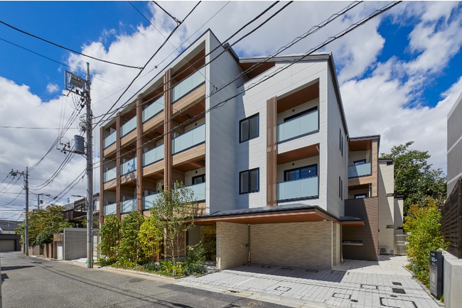 ４階建てALL木造　カーボンゼロ※3賃貸マンション「パークアクシス北千束MOCXION(モクシオン)※4」　竣工