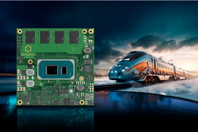 コンガテックの COM Express モジュール、 鉄道認証 IEC-60068 を取得