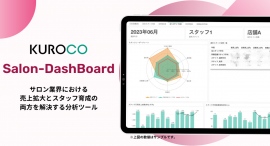 【無料お試し実施中】美容業界に特化した店舗運営ダッシュボード「Salon-DashBoard」を提供開始！売上拡大とスタッフ育成の両方を解決する分析ツール