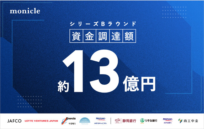 株式会社モニクルがシリーズBラウンドで約13億円を調達