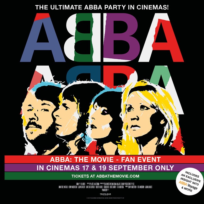 9.17(日)＆9.19(火) 2日間限定 映画館での特別企画『ABBA： The Movie - Fan Event』がイオンシネマ高崎でも上映が決定！