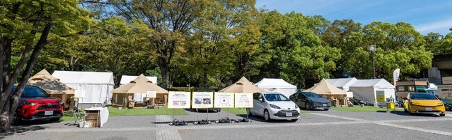「TOKYOもしもFES渋谷2023」TOYOTAブース“電気が動くとできること トヨタの給電 これからの避難生活”には2日間で約2,400 人が来場。