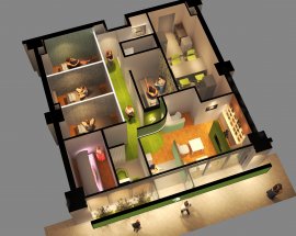 リニューアルしたmyneo静岡店のイメージパース リニューアルしたmyneo静岡店のイメージパース