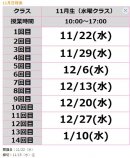 11月生日程 11月生日程