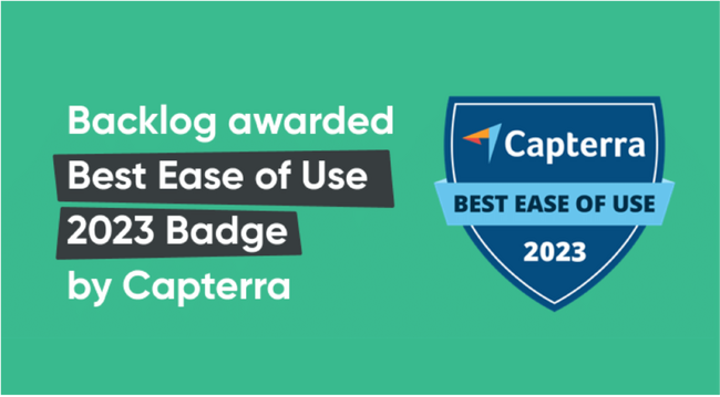 Backlog、Capterra社によるソフトウェア評価においてBest Ease of Use 2023のバッジを獲得