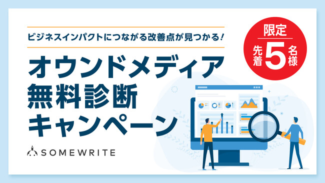 【5社限定・無料診断】サムライト、オウンドメディア無料診断キャンペーンを開催！
