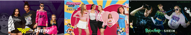 SHEIN×『Wonder Woman』、『The Powerpuff Girls』、『Rick & Morty』アメリカンコミック界を制する人気キャラクターとの豪華コラボ祭り開催中！