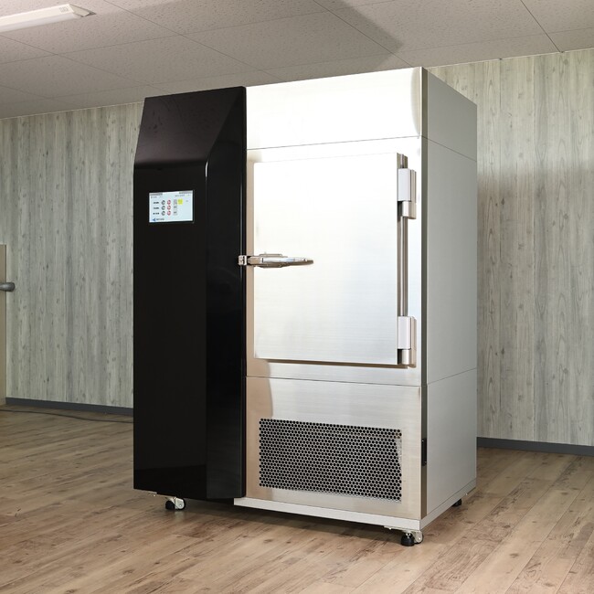 脱フロンで、地球温暖化防止に貢献！自然冷媒の急速冷凍機「パラダイムシフトフリーザー」の開発に成功し、2023年12月より発売！食品ロス削減に、地球温暖化防止。ダブルで環境にやさしい