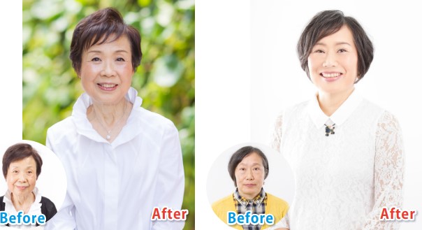 関西初登場のシニア世代専門「えがお写真館」がお客様を素敵に変身させます