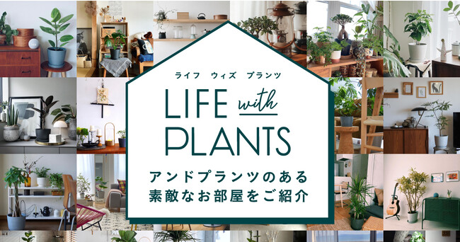 花き業界初※！インテリアの事例写真から商品を選んで購入ができるサービス「AND PLANTS」 LIFE with PLANTS