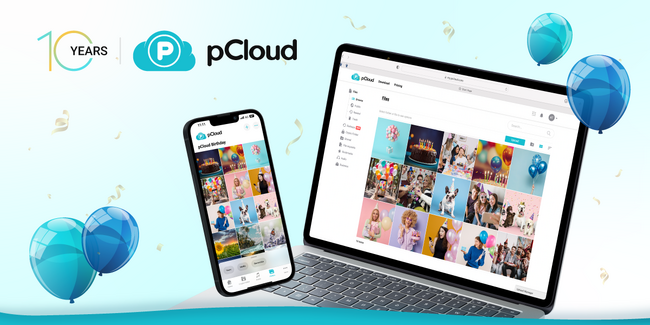 pCloudはオンラインストレージにおける革新とセキュリティの10周年を祝います。