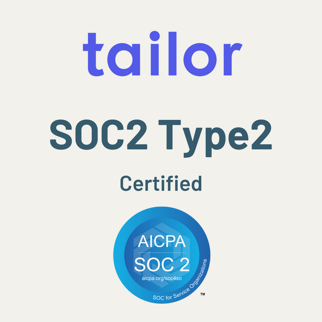 業務システムの開発基盤を提供するTailor Technologiesが SOC 2 Type 2 認証を取得し、エンタープライズ・セキュリティへのコミットメントを強化