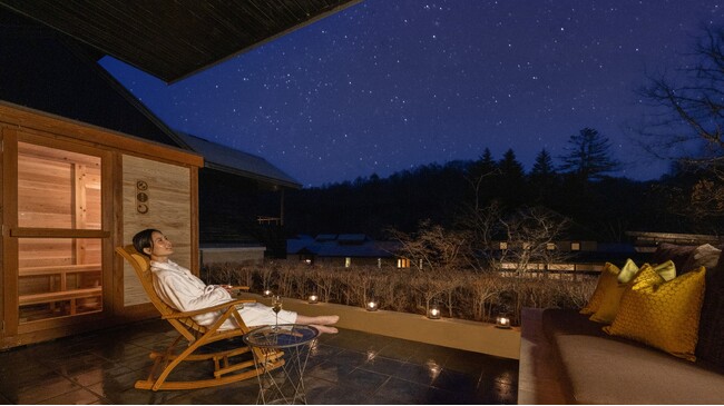 【星のや軽井沢】温泉療法専門医早坂信哉氏監修プライベートサウナで心身ともにリフレッシュする「軽井沢 蒸湯（むしゆ）滞在 -冬-」実施｜期間：2023年12月1日～2024年２月29日