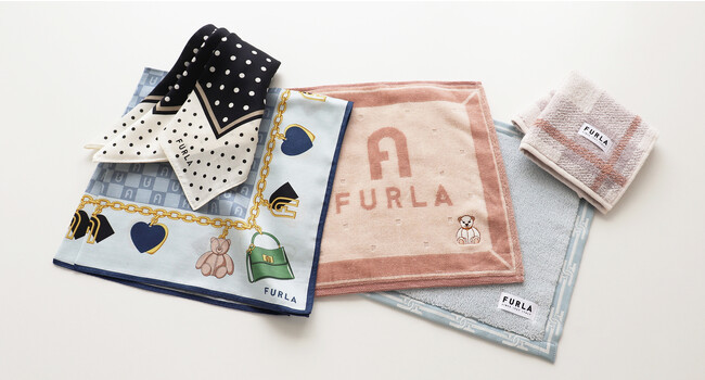 イタリアのブランド『FURLA (フルラ)』から2023AW新作コレクションのタオルハンカチを発売