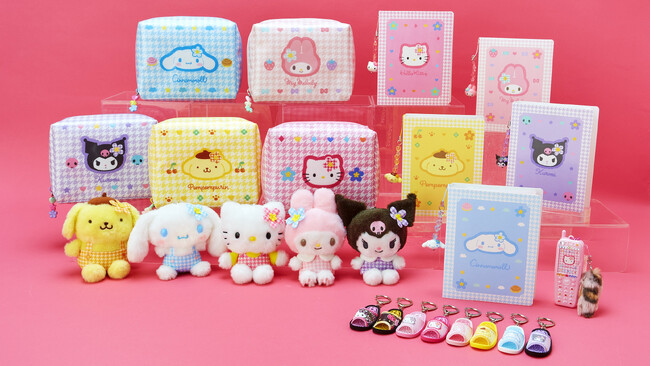 お花をつけたハローキティと千鳥格子のデザインを令和版にアップデート「サンリオキャラクターズ　カオハナデザインシリーズ」9月21日より発売