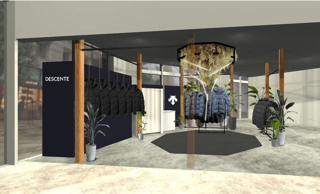 『デサント』ブランドがプレミアムスポーツブランドへのリブランディングの発信強化のため、日本橋高島屋S.C.新館にてPOP UP SHOPを期間限定オープン