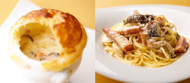 秋鮭ときのこのピッツァや焼き芋ブリュレなど 旬の味覚を使った『コリーナ秋の限定メニュー』を販売　