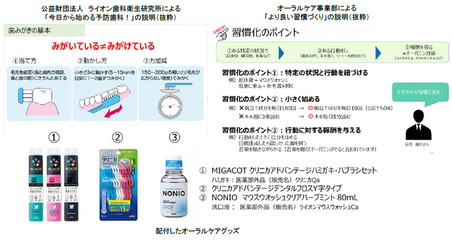 新入社員研修にてオーラルケアプログラムを実施