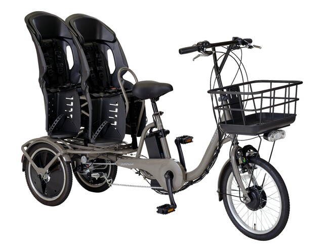 日本初「双子専用の三輪電動アシスト自転車」を「サブスク NORUDE」を運営するサイクループが安価な月額制で提供開始