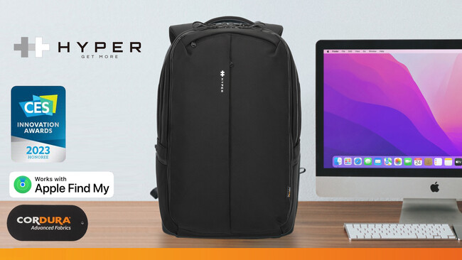 HYPER、Apple「探す」対応、23ヶ所の収納部・高撥水＆高耐久「HyperPack(TM)️ Pro」先行発売を開始