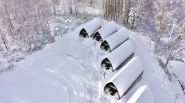 アンダル コレクション ニセコ 客室ヴィラ群 俯瞰【冬】 アンダル コレクション ニセコ 客室ヴィラ群 俯瞰【冬】